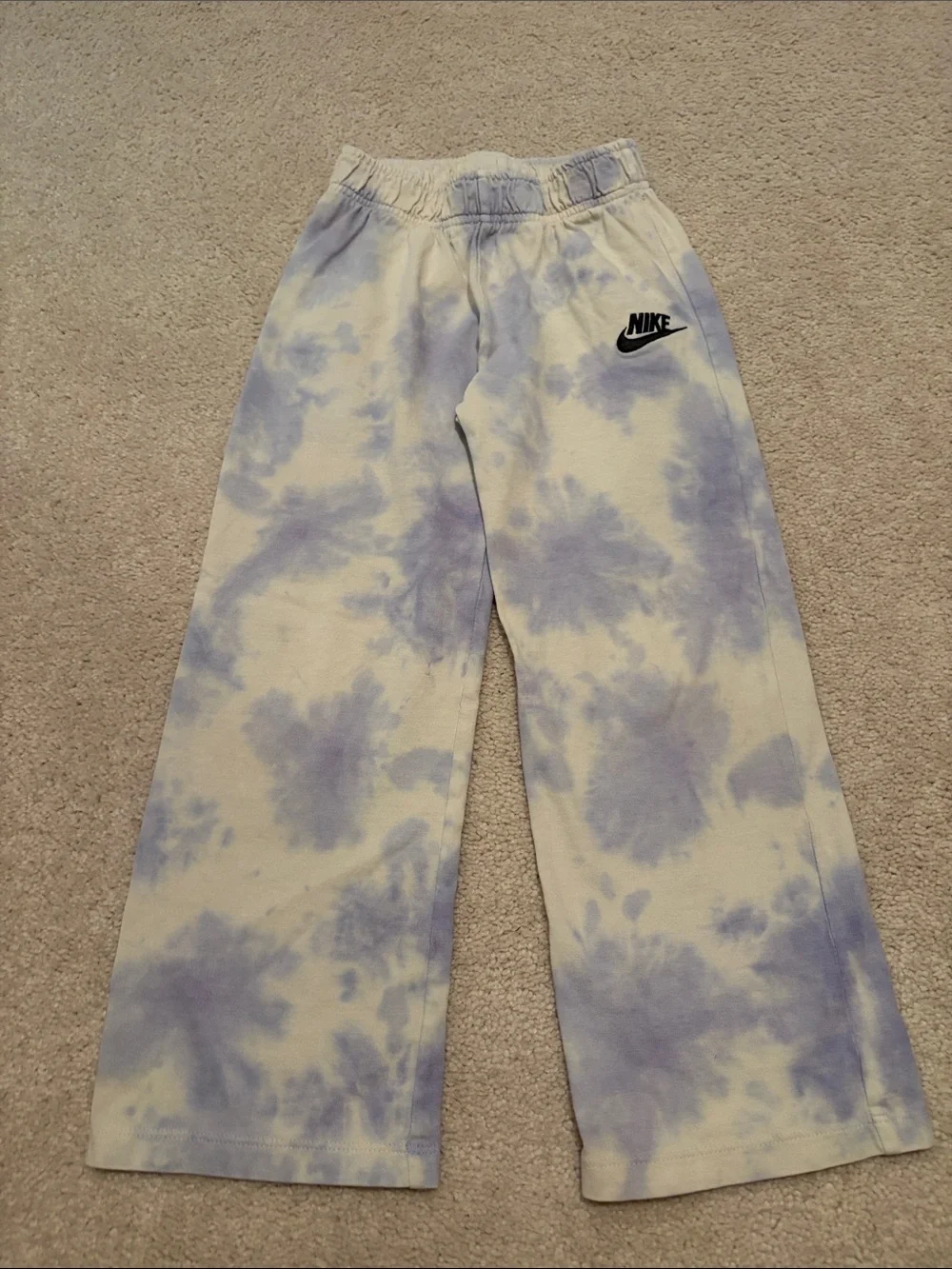 Kids Light Blue Tie-Dye & Black wide leg bundle
